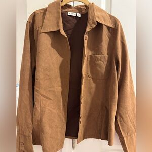 Faux Suede Jacket